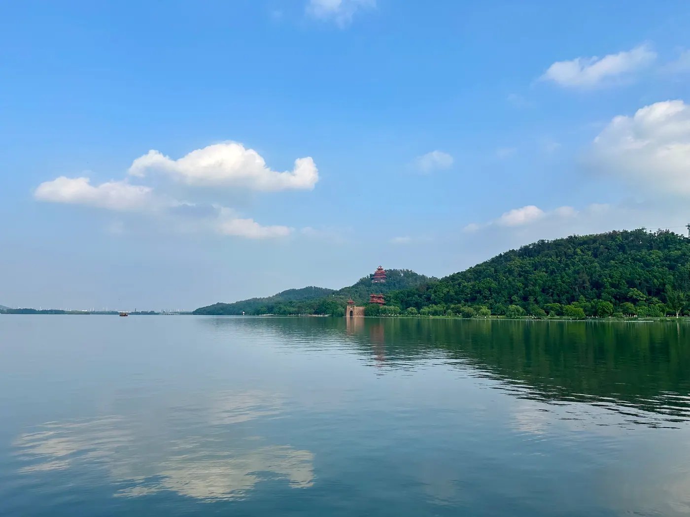East Lake and river scenery in Wuhan, Hubei